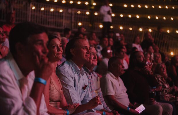 Audience - America's Best Sinatra Tribute - Casa de Campo Close-Up of audience enjoying America's Best Sinatra Tribute at Altos de Chavón