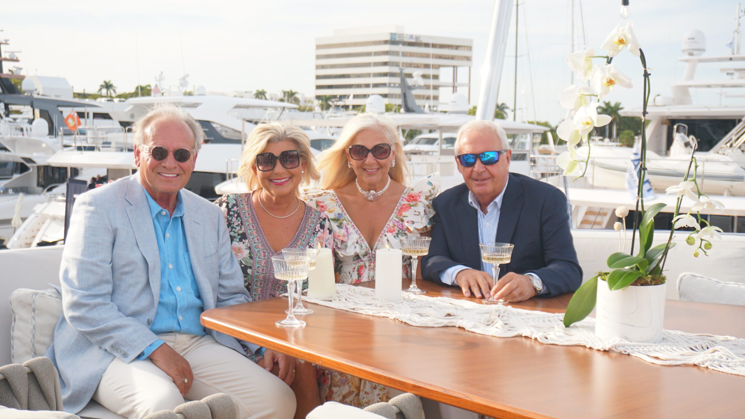 Guests at the TWW Yachts- Palm Beach Boat International Show
