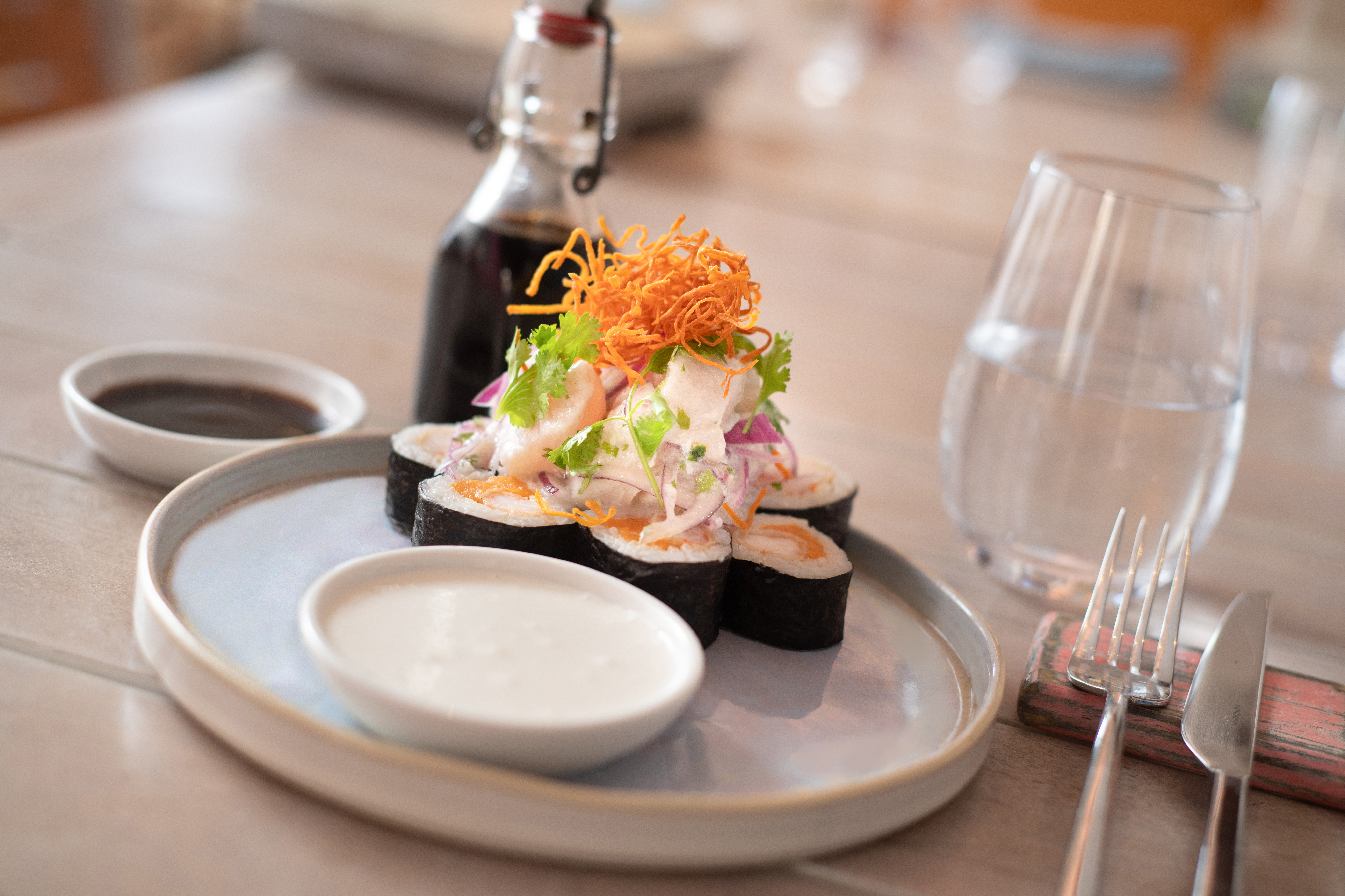 Exquisite plating at Causa