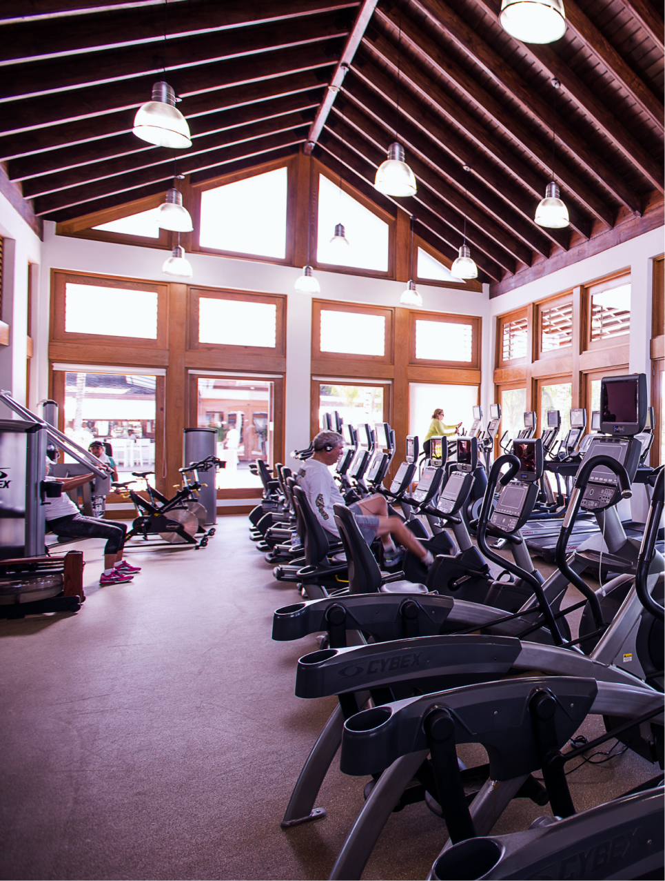 The fitness center at Casa de Campo