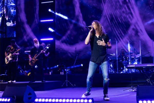 The Crashers performing at Altos de Chavón Amphitheater in the Dominican Republic