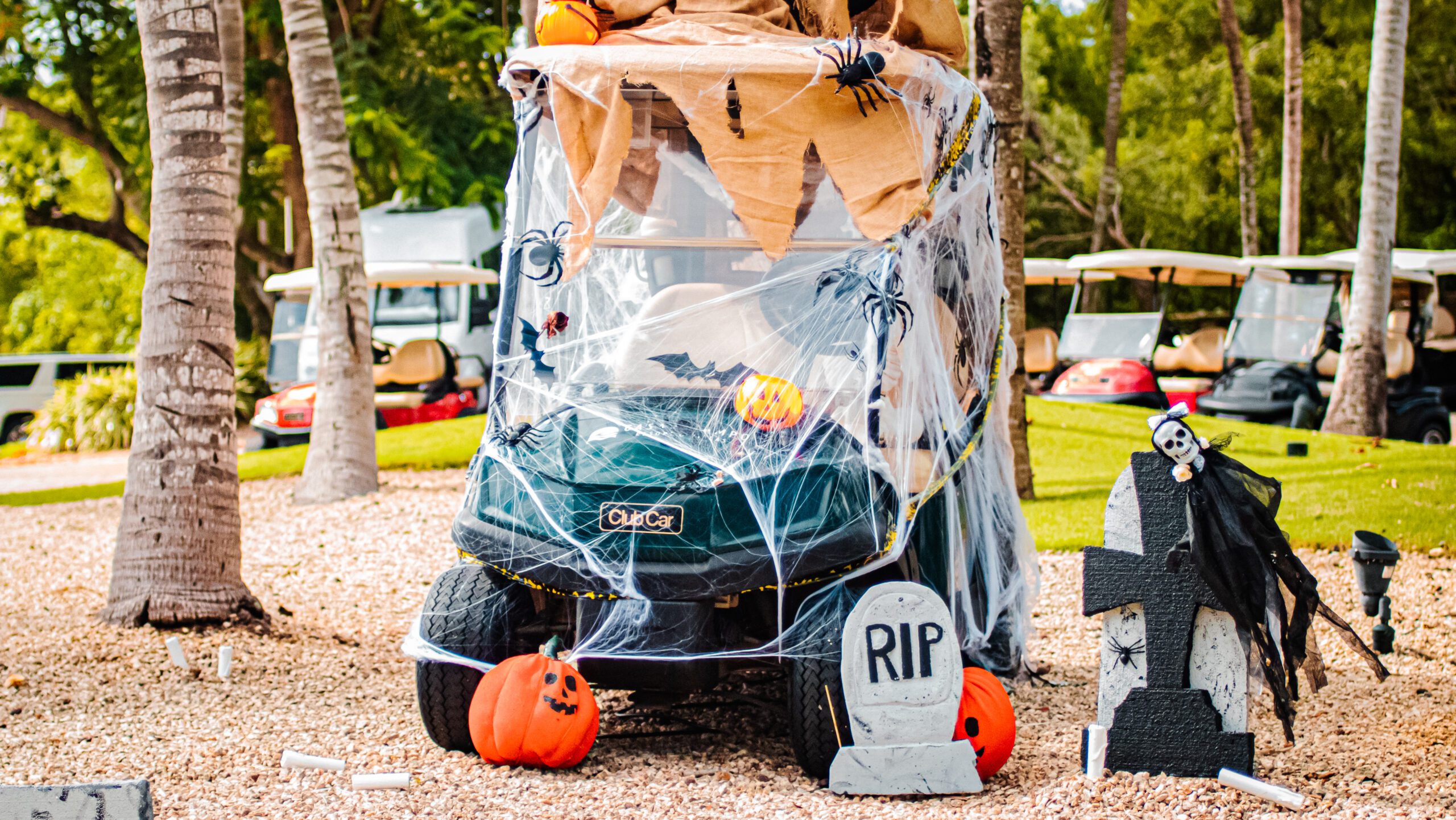 Halloween Golf Cart Decoration