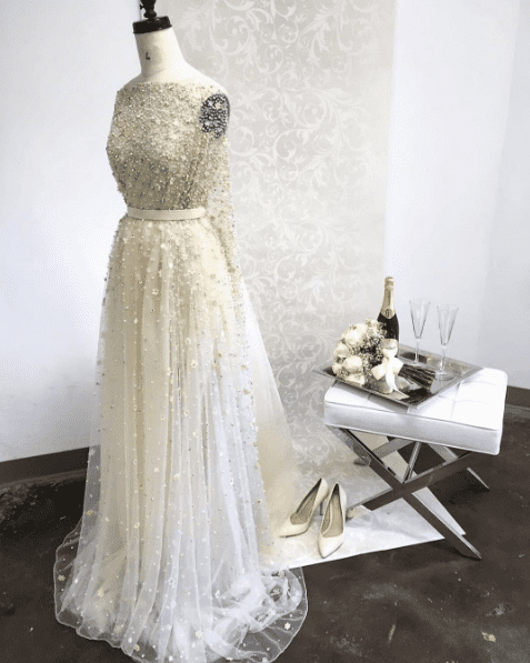 First-year fashion students designing clothing that evokes elegance