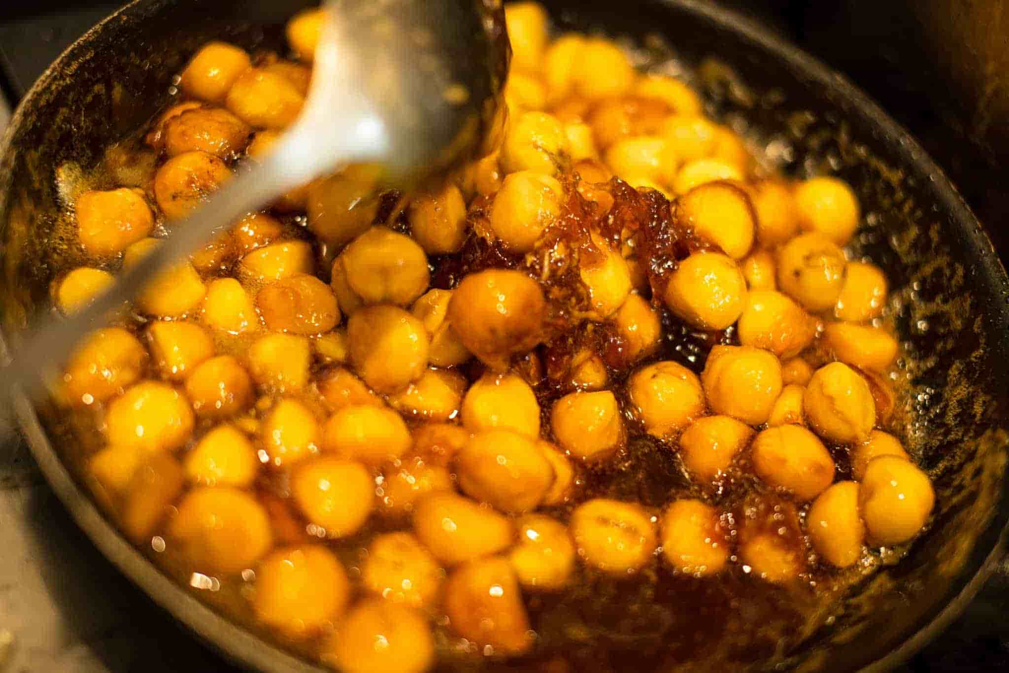 Chickpeas are one of the main ingredients in this locally-inspired Dominican recipe.