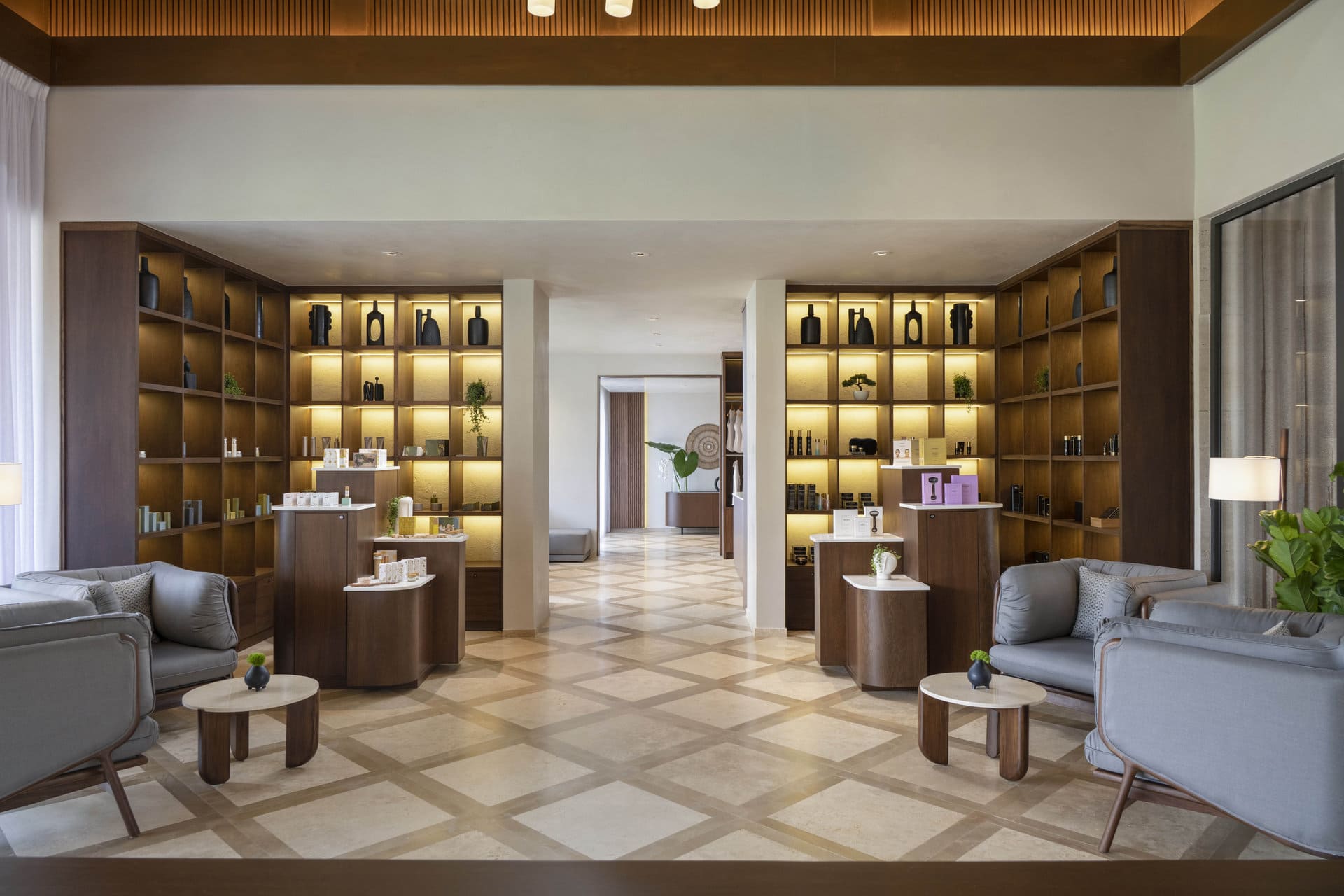 The retail area at The Spa