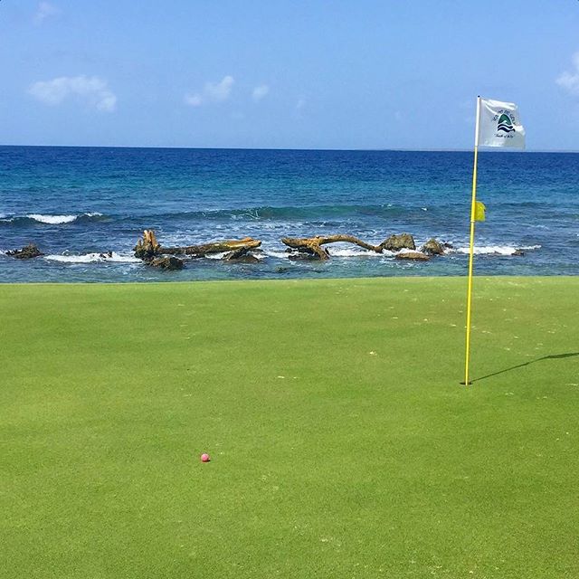 Beautiful view from the Teeth of the Dog®  golf course at Casa de Campo Resort. 
