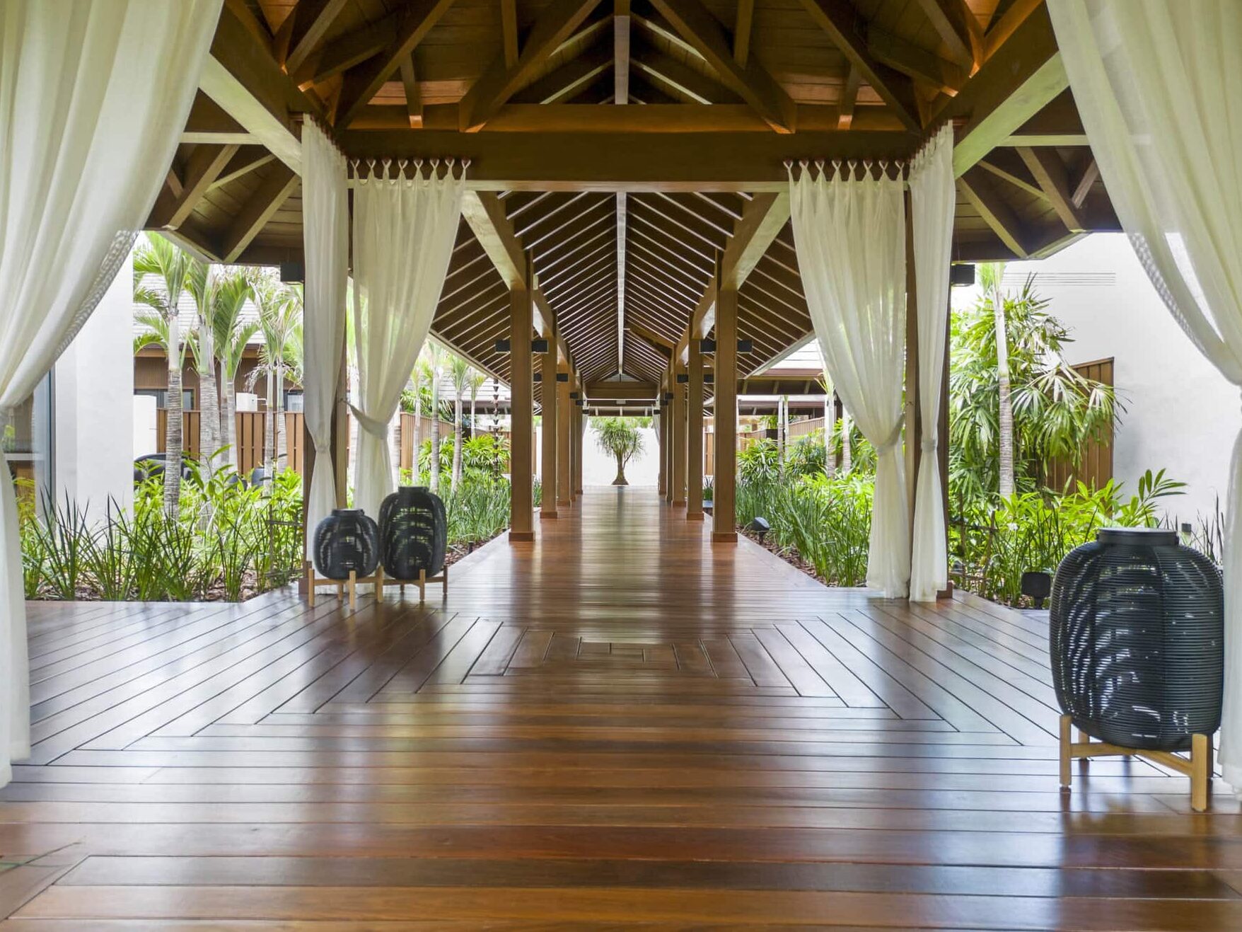 Pasillo cubierto en The Spa de Casa de Campo