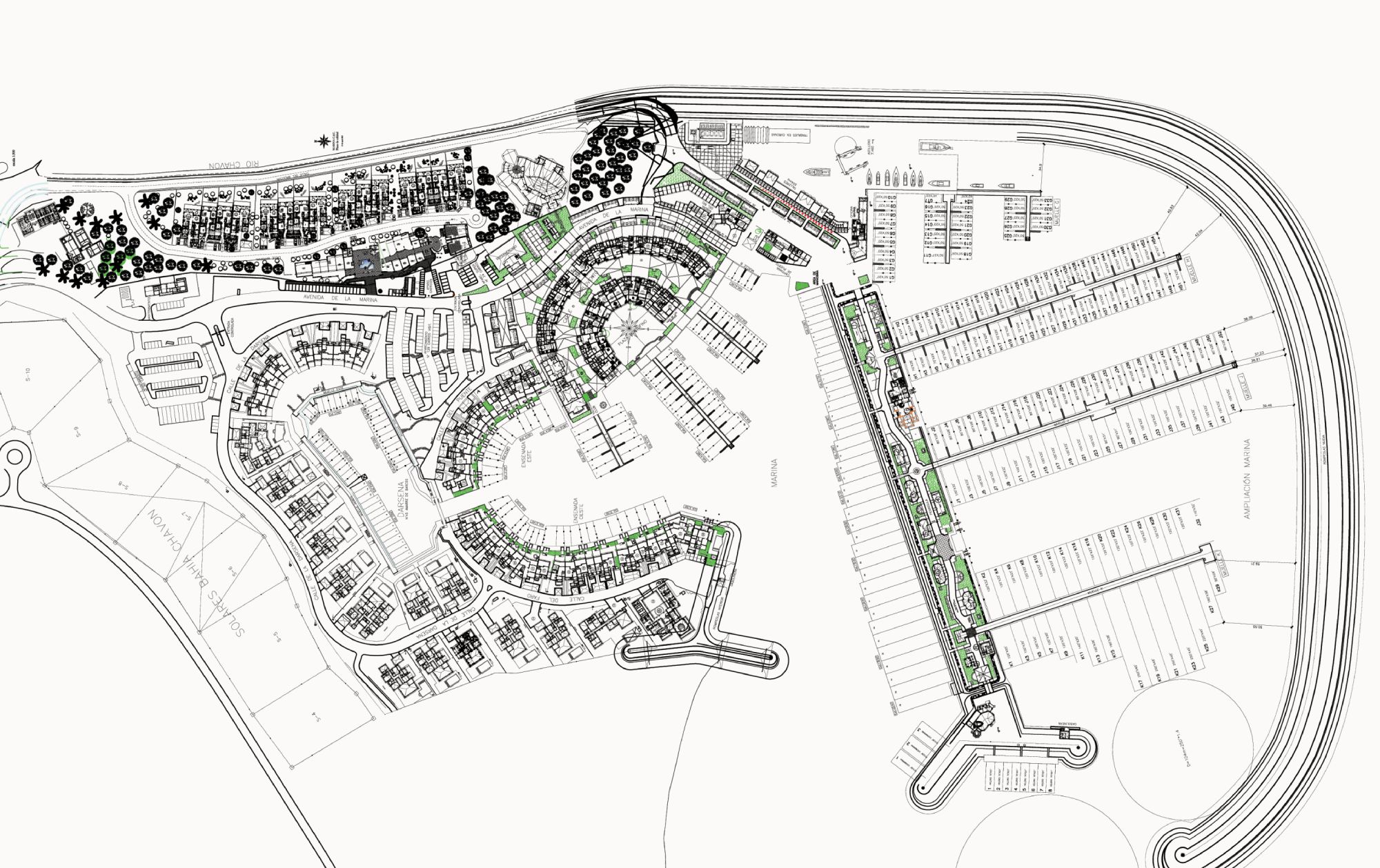 Map of Marina Casa de Campo showing docks, slips and marina facilities