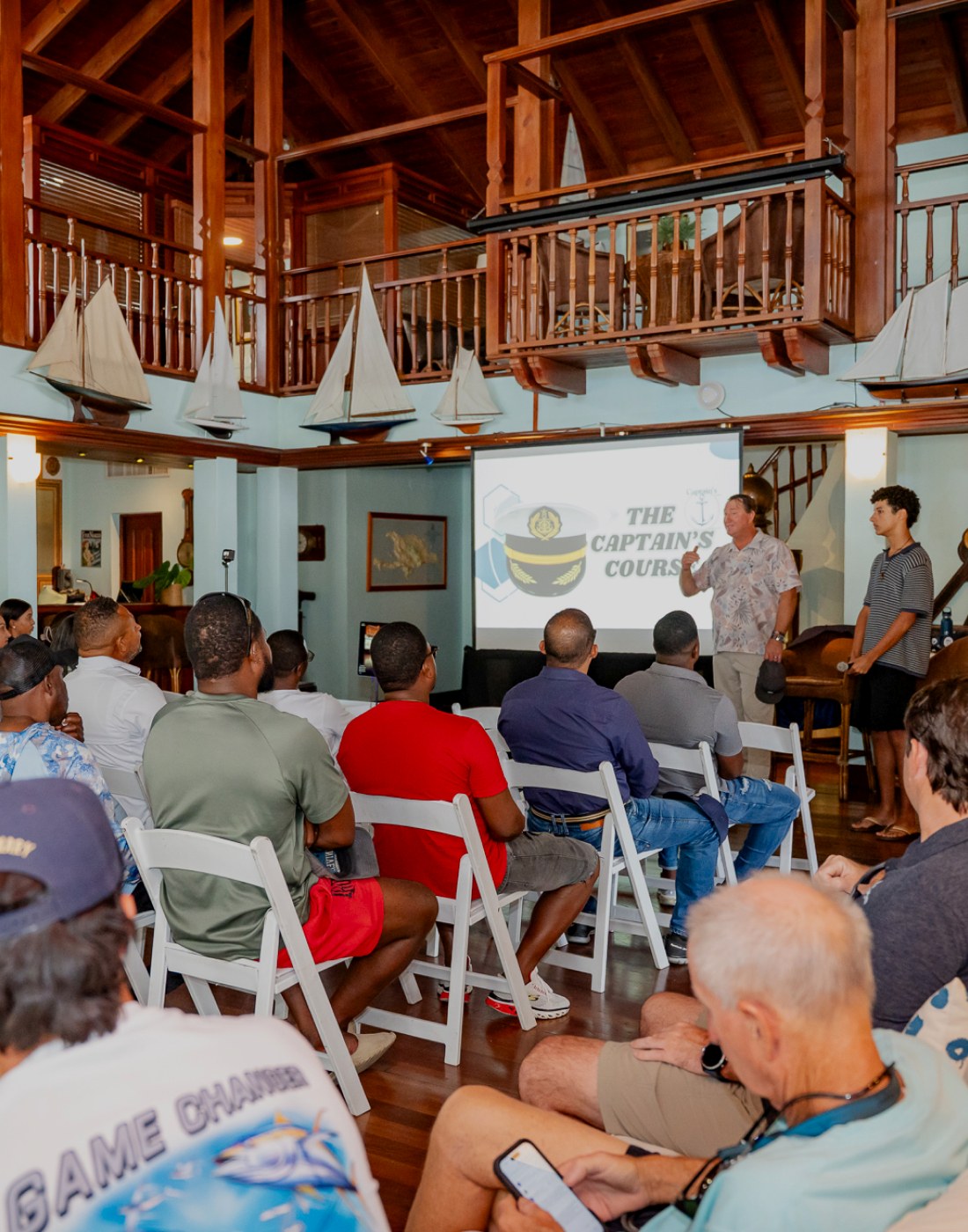 Members and guests coming together at the Casa de Campo Yacht Club