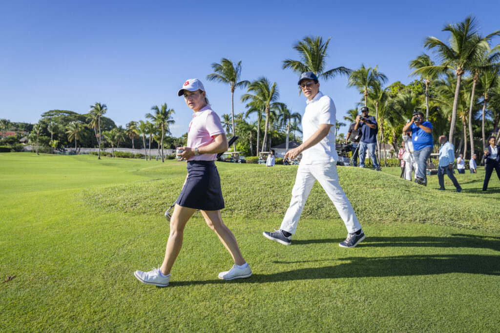 Lorena Ochoa walks a La Romana golf course at Casa de Campo